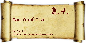 Man Angéla névjegykártya